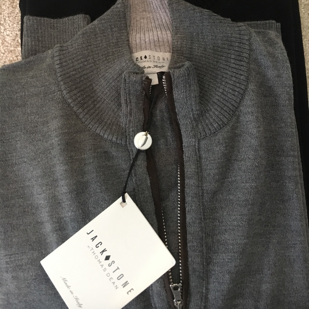 Two pullover sweaters by Jack Stone by Thomas Dean